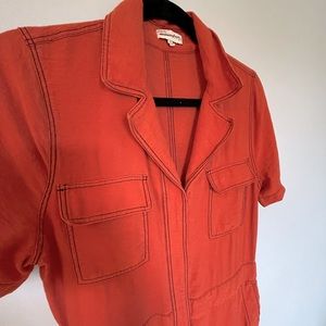 Moon River Rust Colored Jumpsuit!